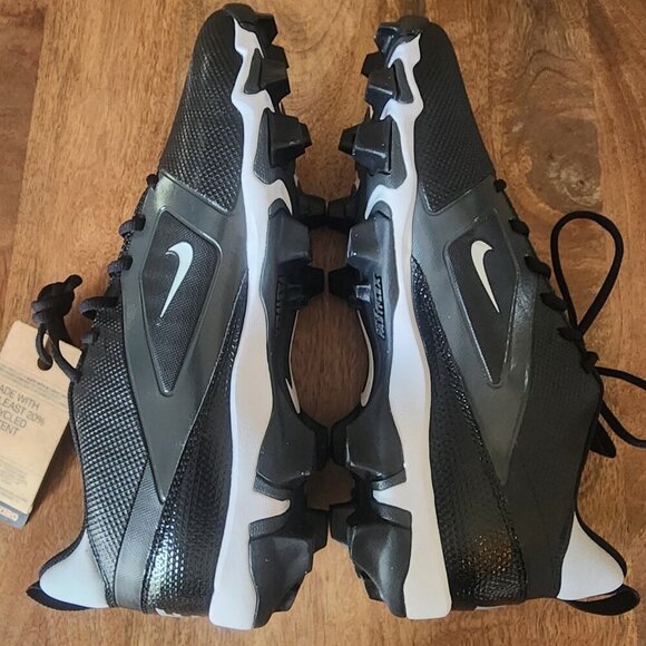 Nike Alpha Menace 4 Shark Wide Black Mens Cleats FQ3875 001 Mismatched 11/10.5 main image 6